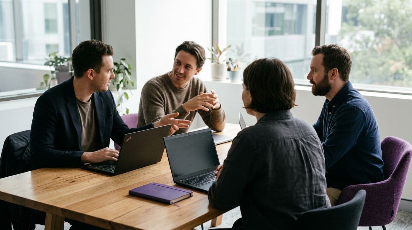 Australian ecommerce agency team discussing growth strategy